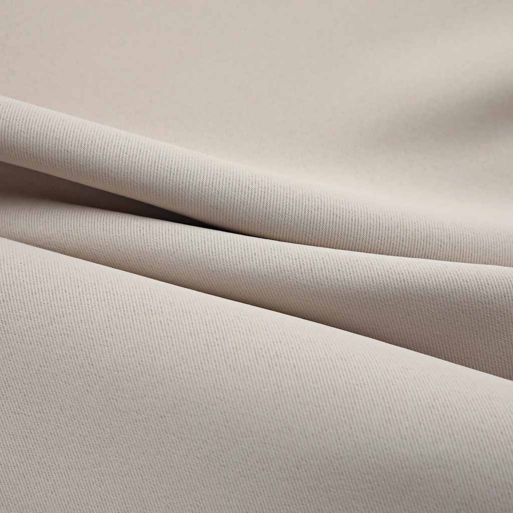 vidaXL Mörkläggningsgardiner med metallringar 2 st beige 140x225 cm