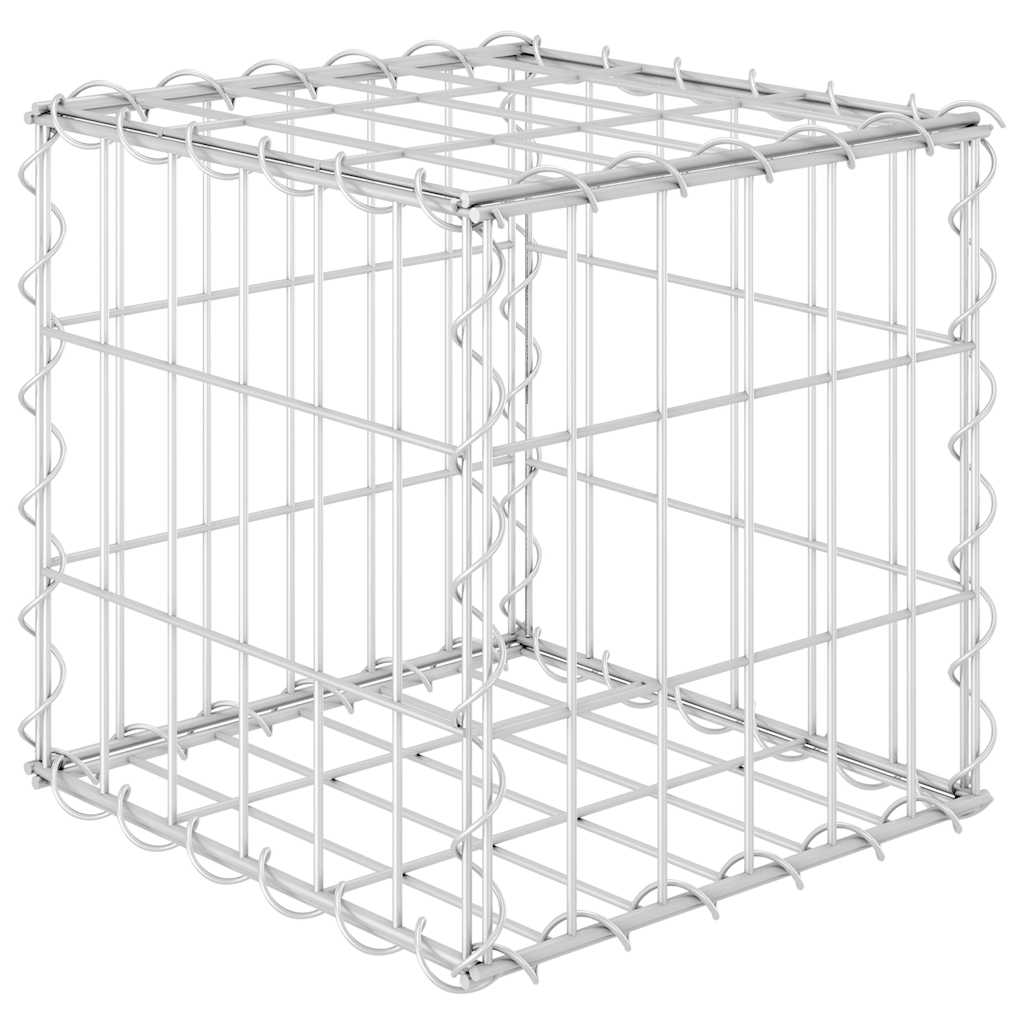 vidaXL Planteringsgabion upphöjd stål 30x30x30 cm