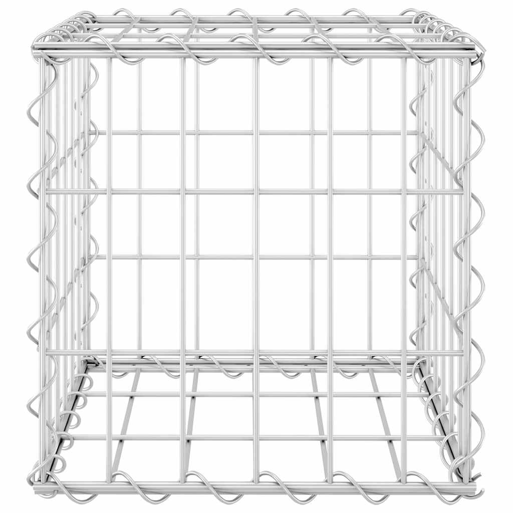 vidaXL Planteringsgabion upphöjd stål 30x30x30 cm