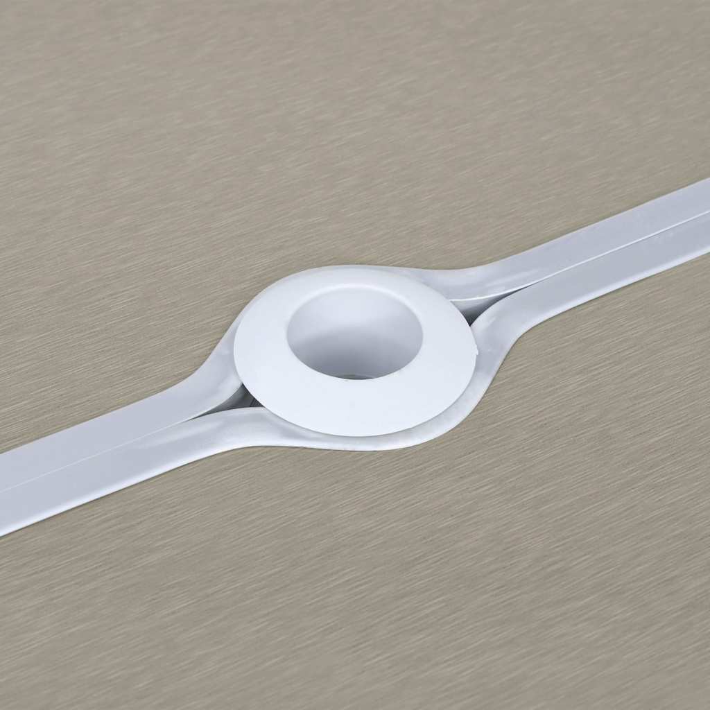 vidaXL Hopfällbart campingbord med 4 sitsar stål aluminium