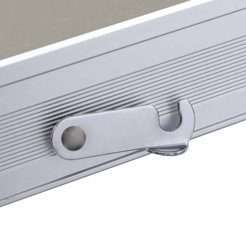 vidaXL Hopfällbart campingbord med 4 sitsar stål aluminium