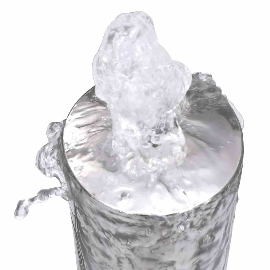 vidaXL Trädgårdsfontän silver 48x34x88 cm rostfritt stål