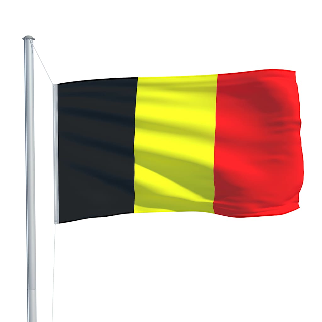 vidaXL Belgiens flagga 90x150 cm