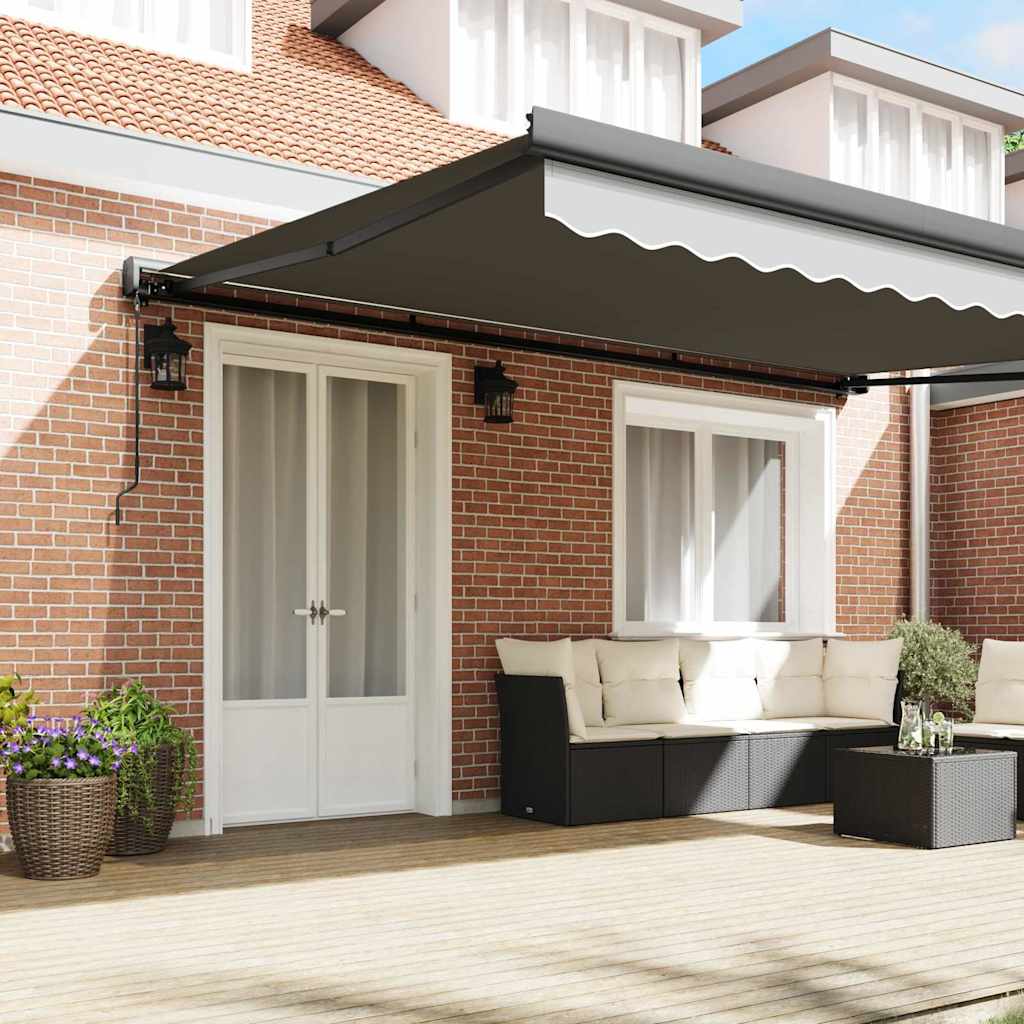 vidaXL Markisram Antracit 400 × 300 cm Aluminium