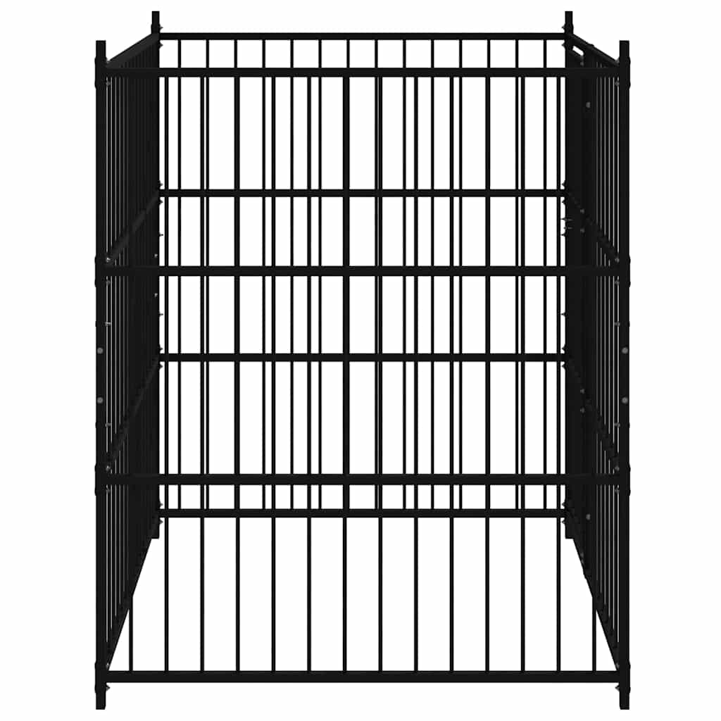 vidaXL Hundgård för utomhusbruk 150x150x185 cm