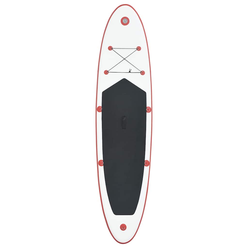 vidaXL SUP surfingbräda uppblåsbar röd och vit