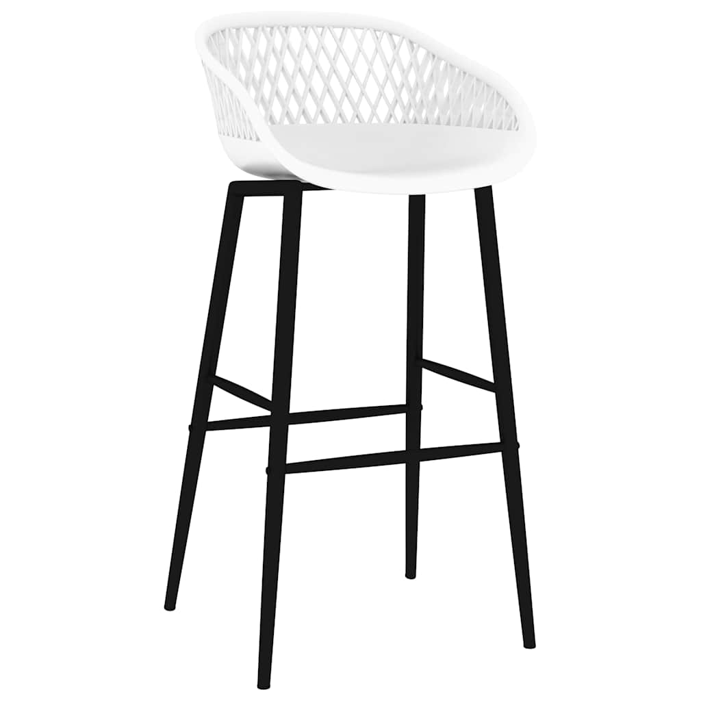 vidaXL Barstolar 4 st vit