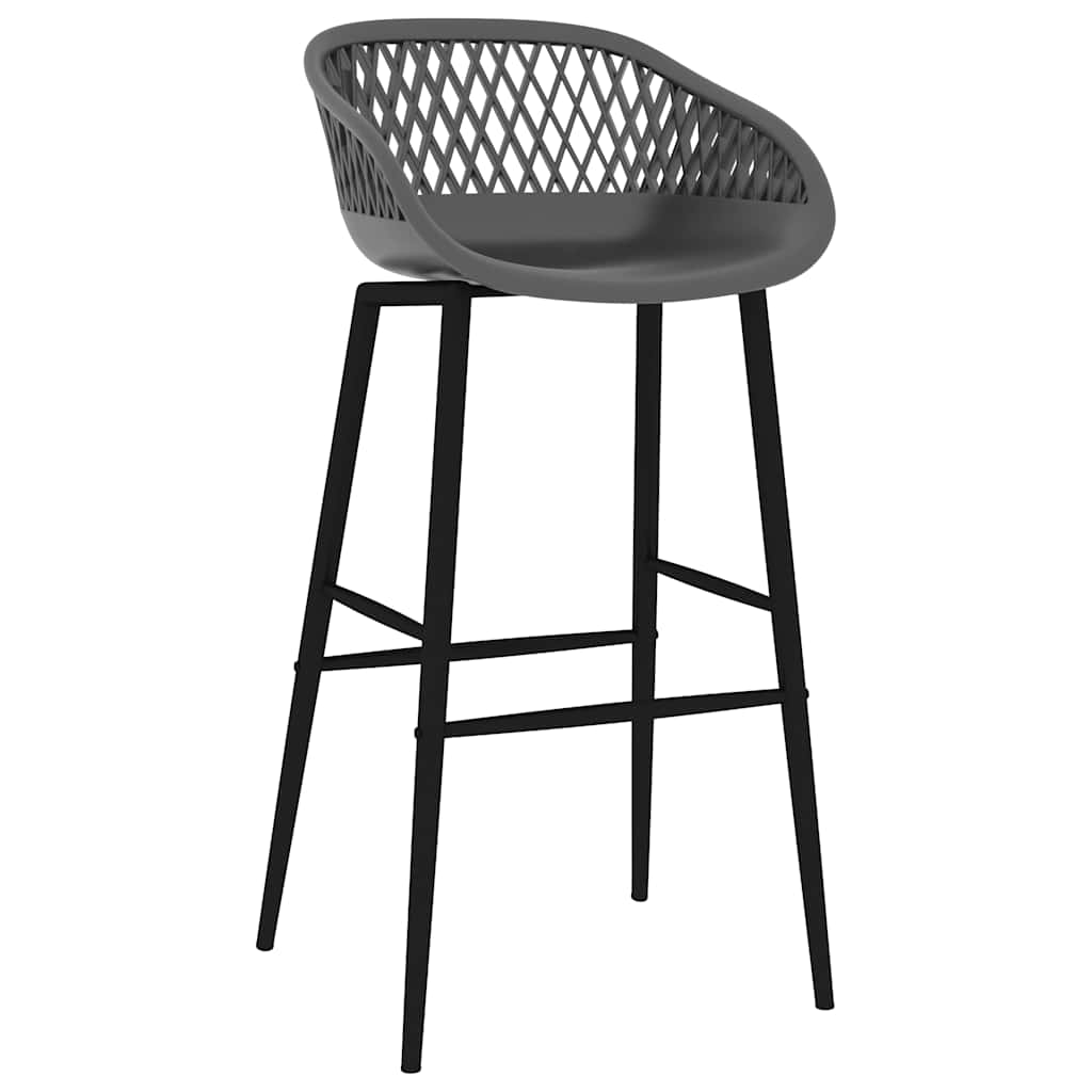vidaXL Barstolar 4 st grå
