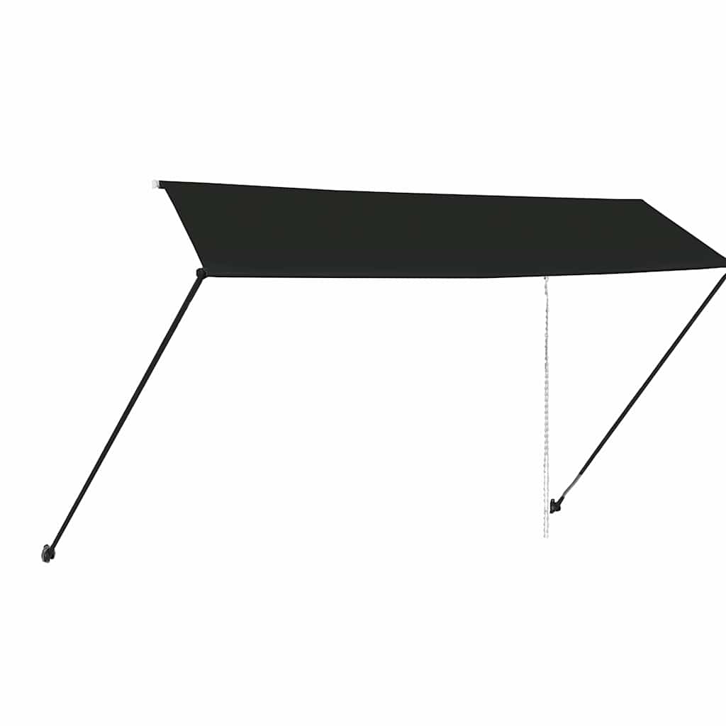 vidaXL Markis med LED 350x150 cm antracit