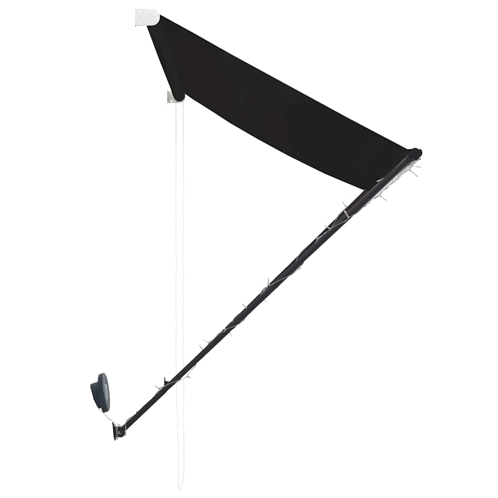 vidaXL Markis med LED 350x150 cm antracit