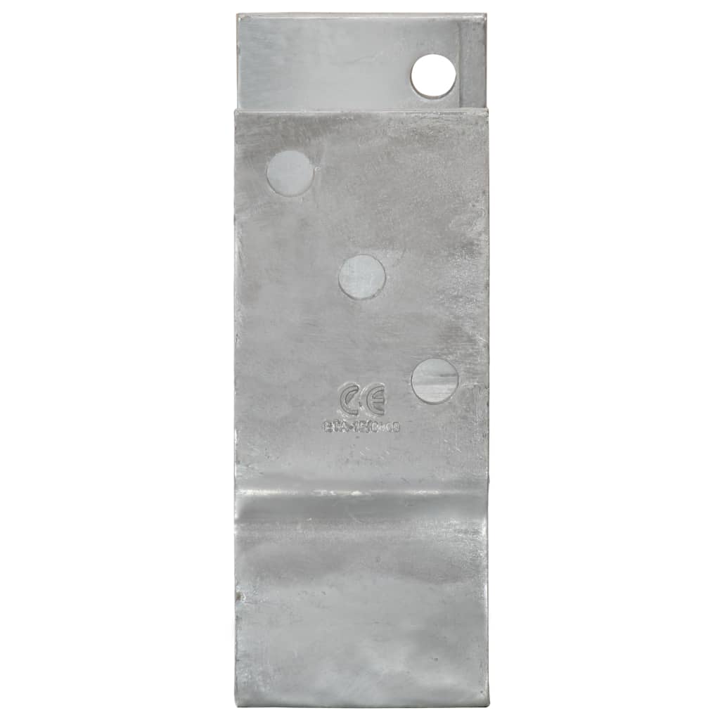 vidaXL Staketankare 12 st silver 10x6x15 cm galvaniserat stål