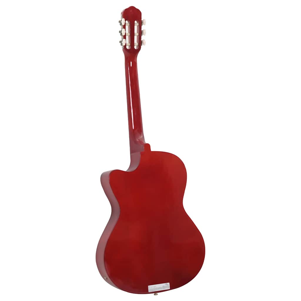 vidaXL Gitarr 12 delar med EQ-pedal 6 och strängar western
