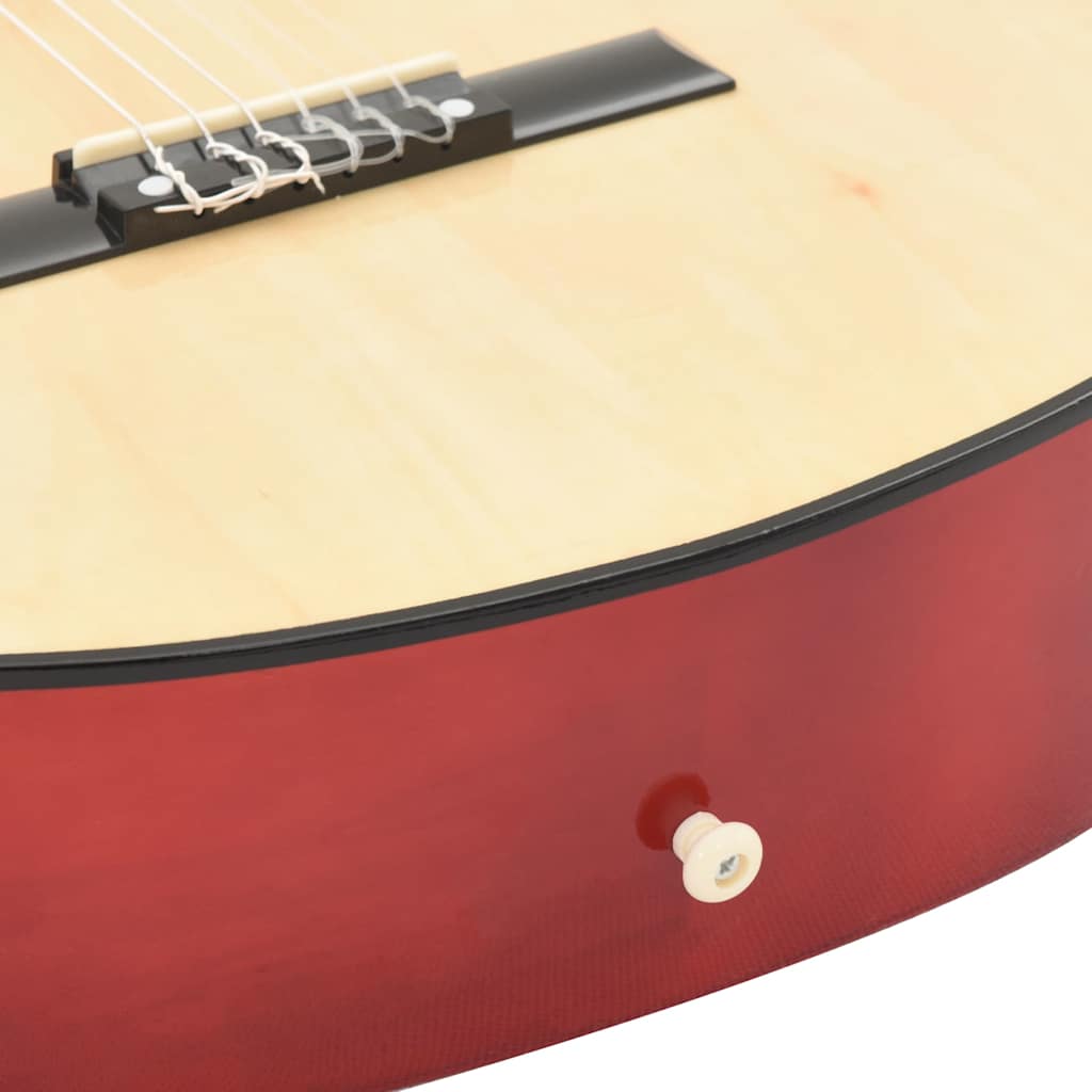 vidaXL Gitarr 12 delar med EQ-pedal 6 och strängar western