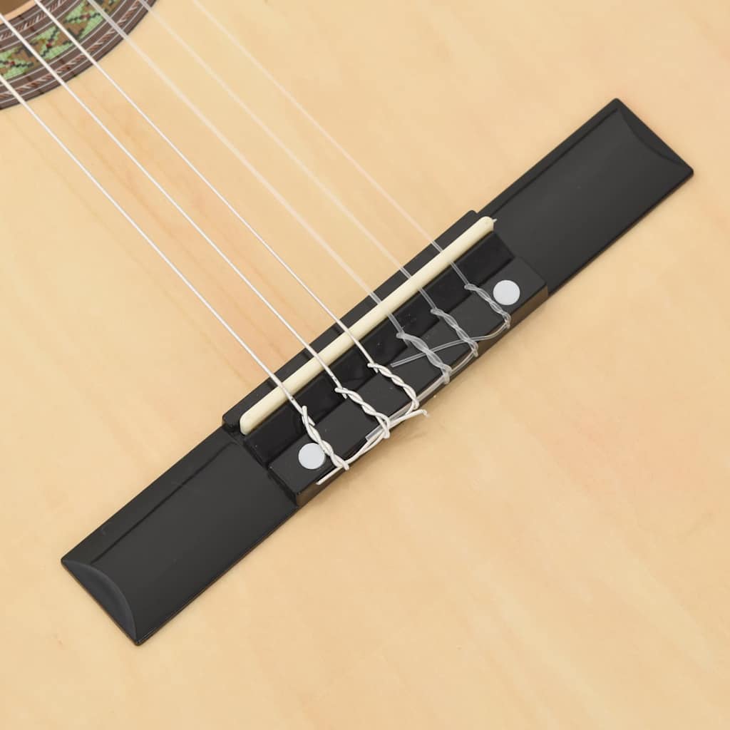 vidaXL Gitarr 12 delar med EQ-pedal 6 och strängar western