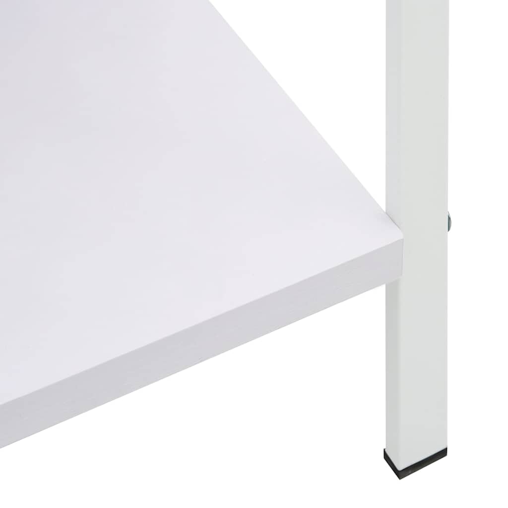 vidaXL Bokhylla 3 hyllor vit 60x27,6x90,5 cm konstruerat trä