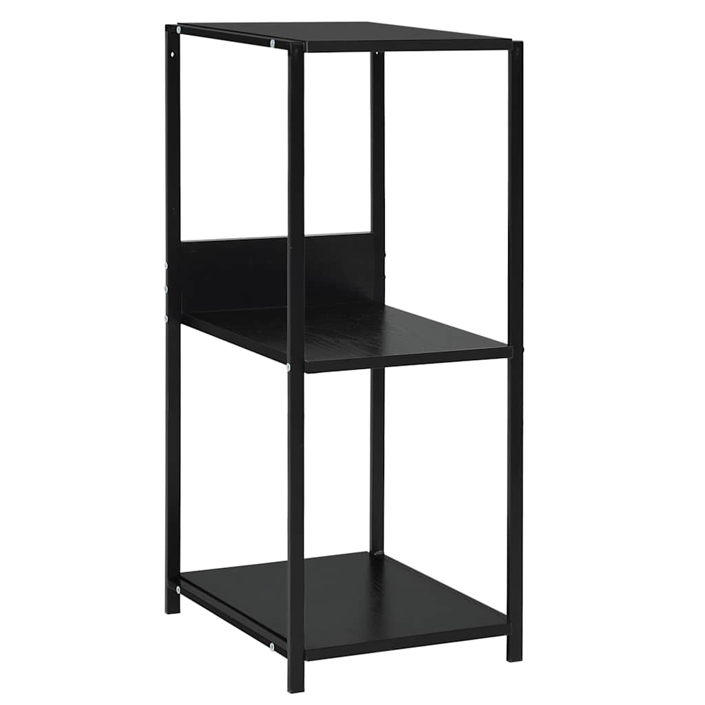 vidaXL Bokhylla svart 33,5x39,6x79,7 cm konstruerat trä