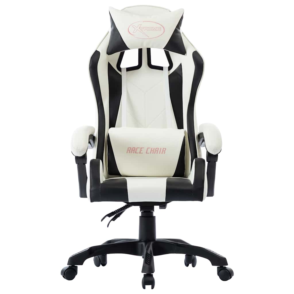 vidaXL Racingstol svart konstläder