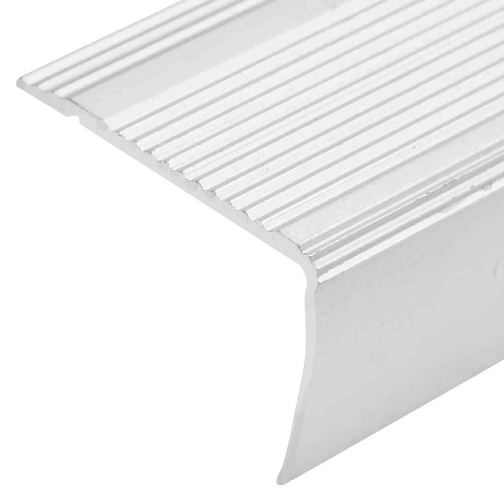 vidaXL Trappnäsor i L-form 15 st aluminium 90 cm silver