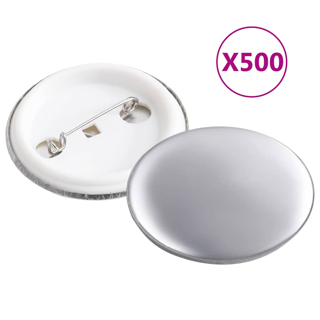 vidaXL Knappdelar 500 uppsättningar 37 mm