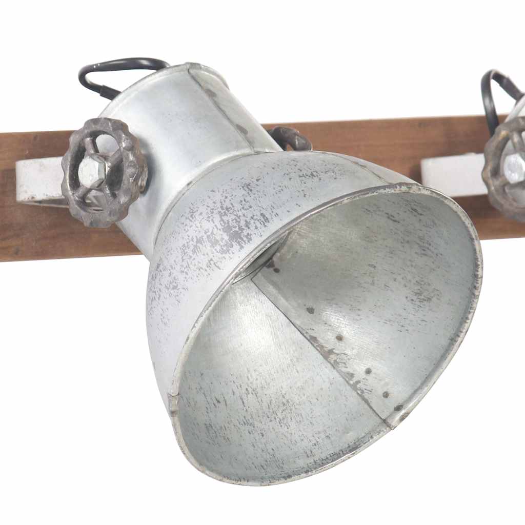 vidaXL Industriell vägglampa silver 45x25 cm E27