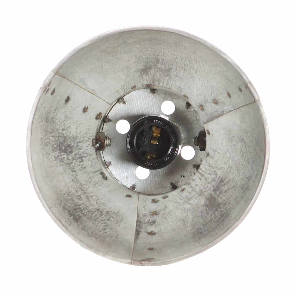 vidaXL Industriell vägglampa silver 45x25 cm E27