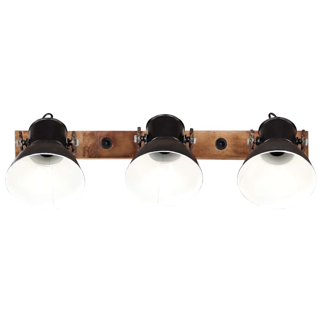vidaXL Industriell vägglampa svart 65x25 cm E27