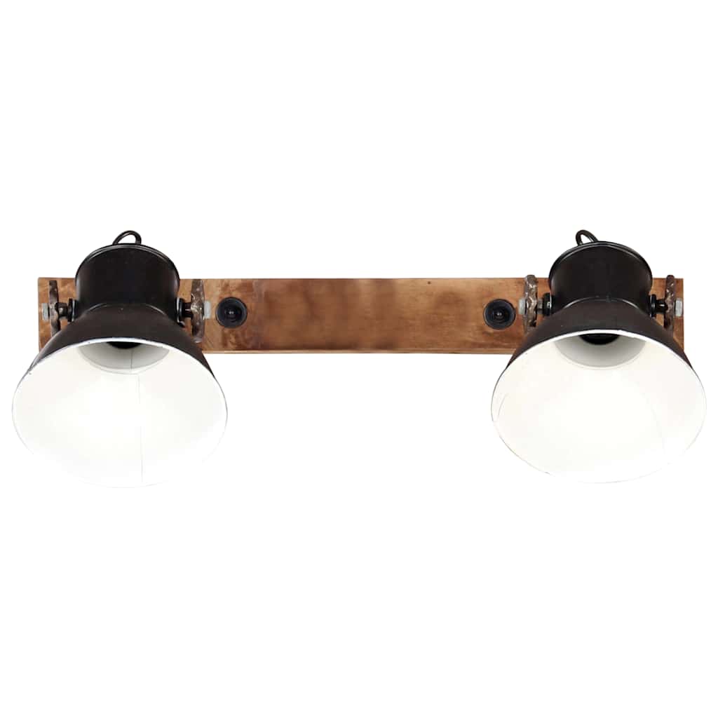 vidaXL Industriell vägglampa svart 45x25 cm E27