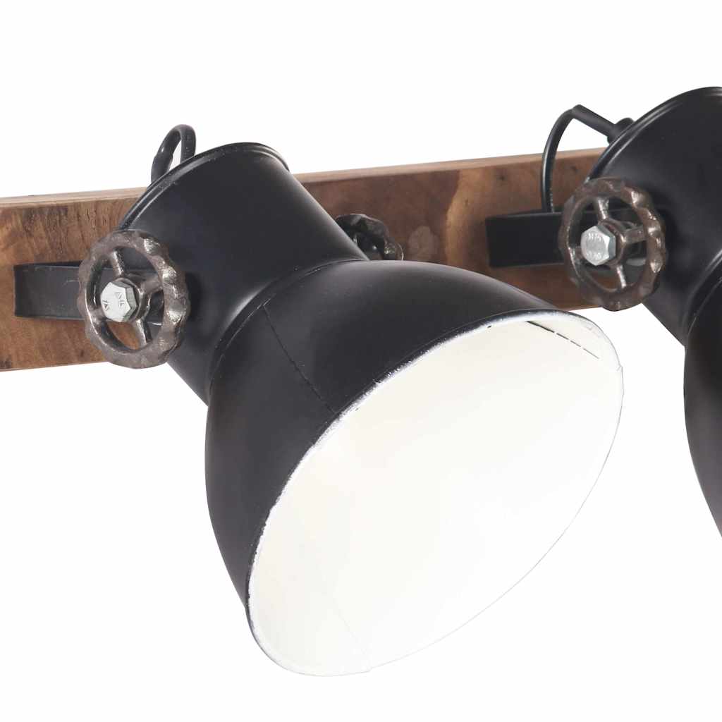 vidaXL Industriell vägglampa svart 45x25 cm E27