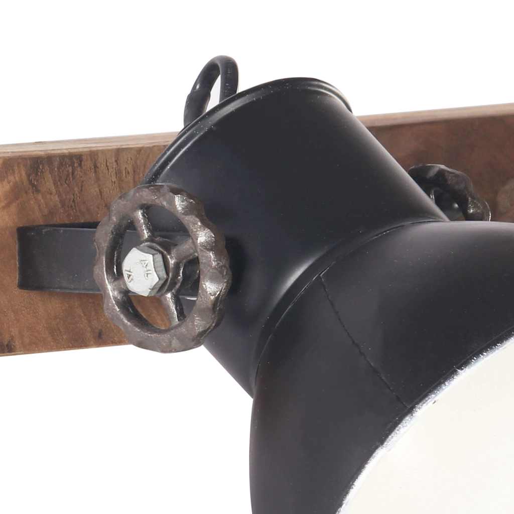 vidaXL Industriell vägglampa svart 45x25 cm E27