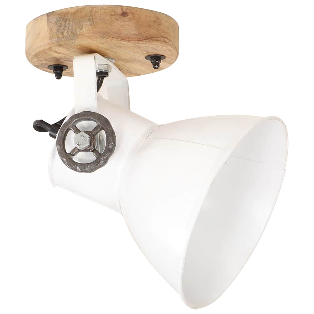 vidaXL Industriell vägglampa/taklampa 2 st vit 20x25 cm E27