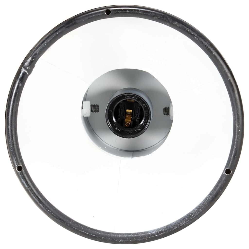 vidaXL Taklampa industriell svart E27 mangoträ