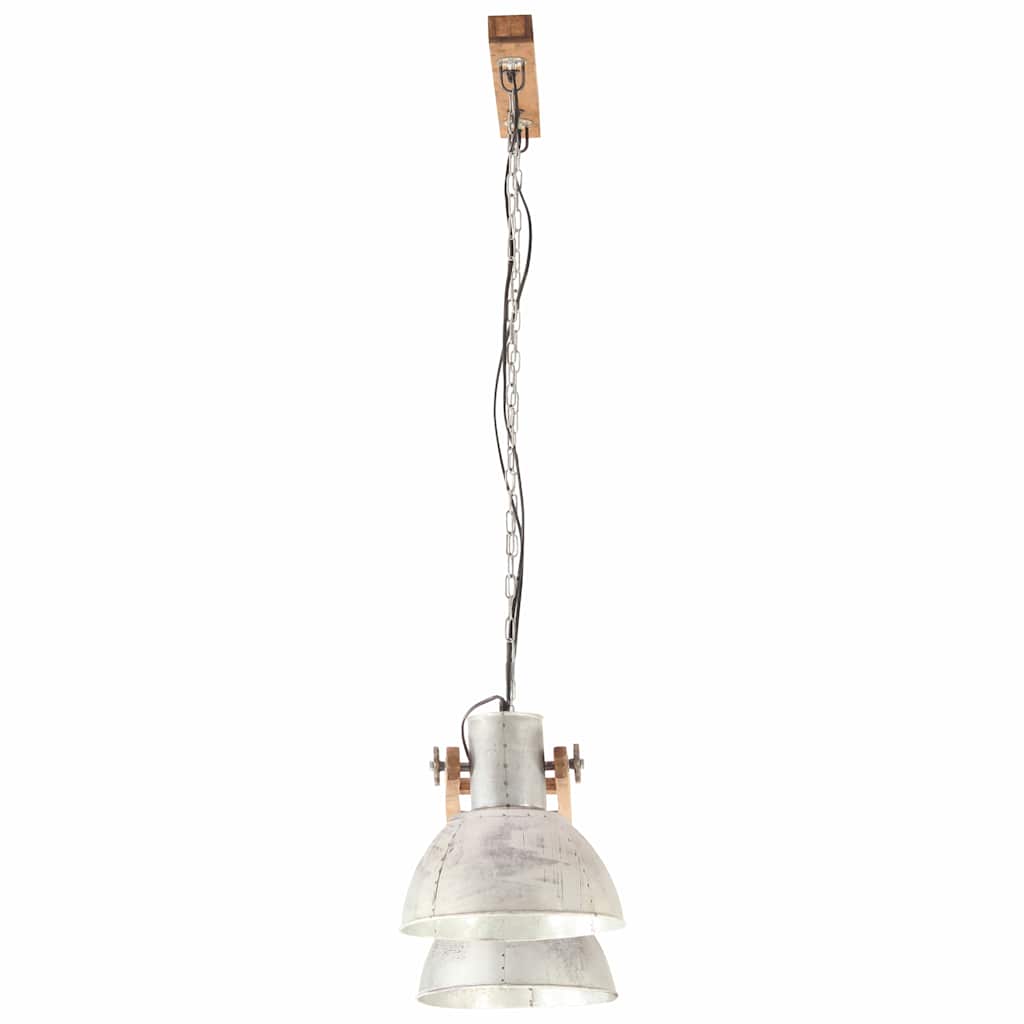 vidaXL Hänglampa industriell vintage 25 W silver 109 cm E27