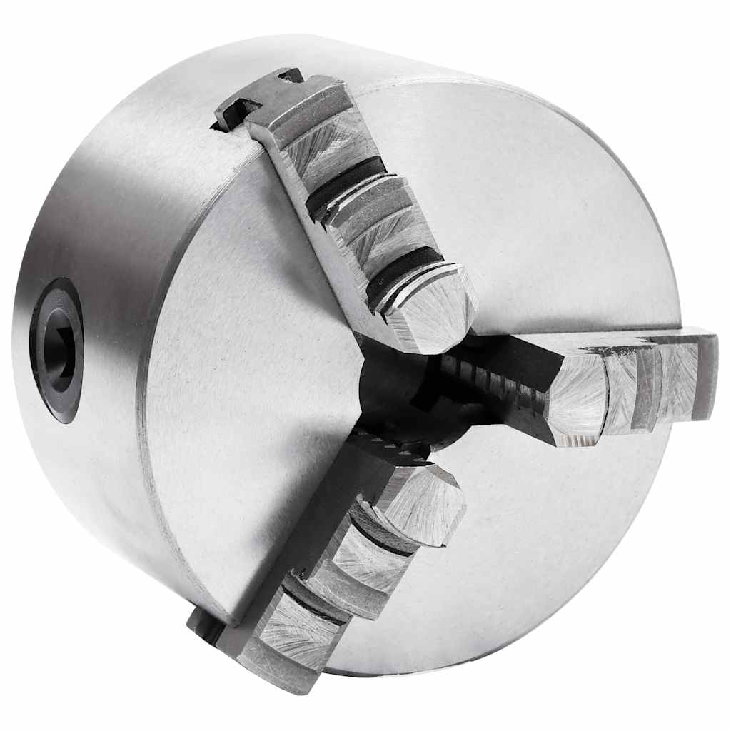 vidaXL 3-backs självjusterande svarvchuck 100 mm stål K11 100