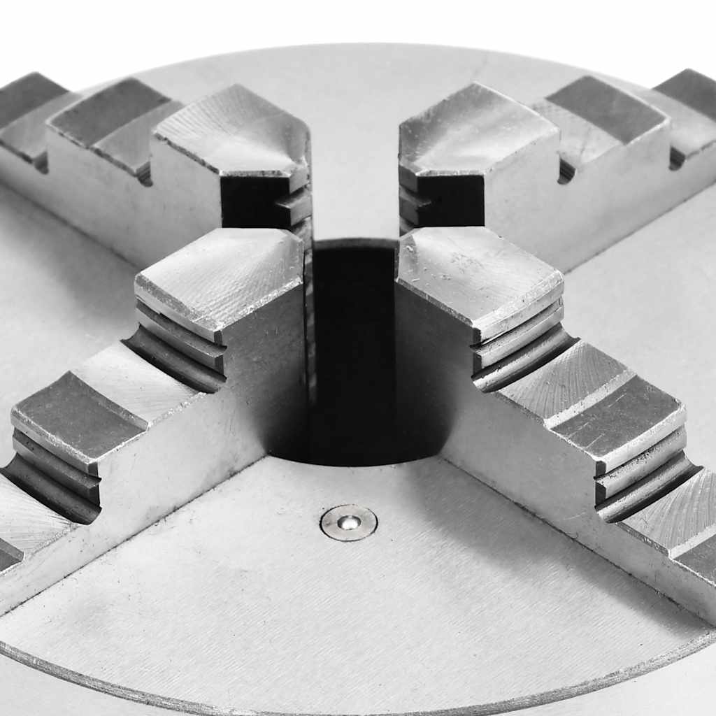 vidaXL 4-backs självjusterande svarvchuck 200 mm stål K12 200