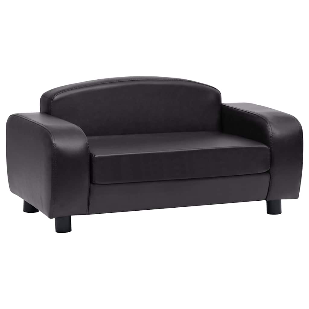 vidaXL Hundsoffa svart 80x50x40 cm konstläder