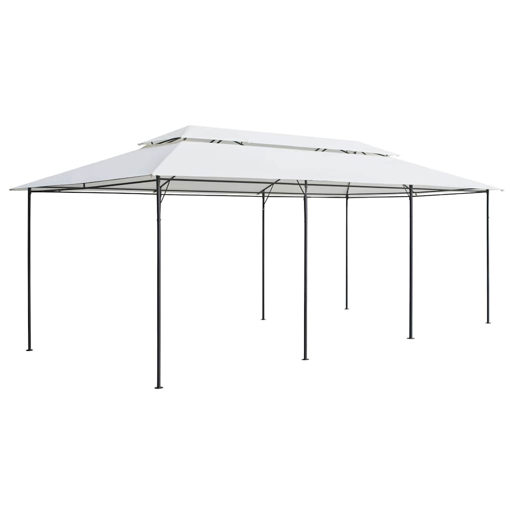 vidaXL Paviljong 600x298x270 cm vit 180g/m²
