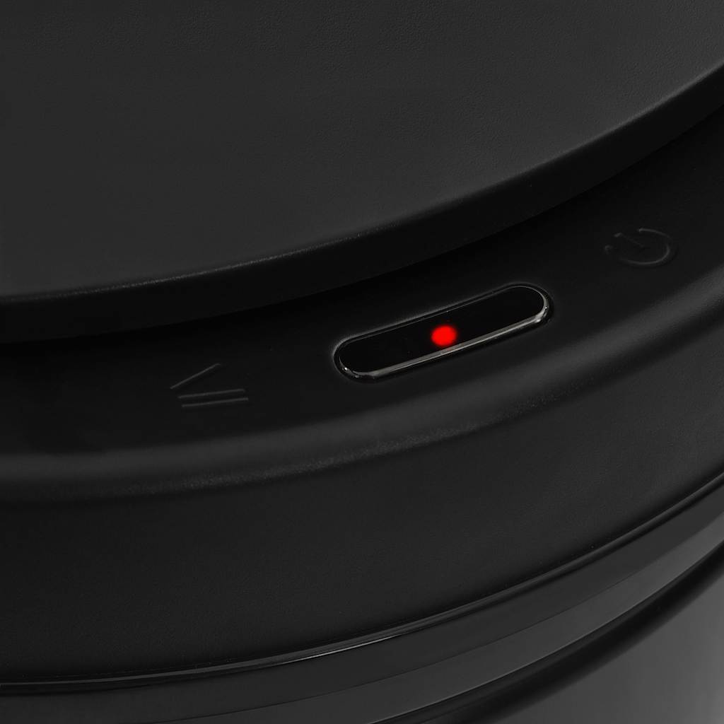 vidaXL Soptunna med automatisk sensor 70 L kolstål svart