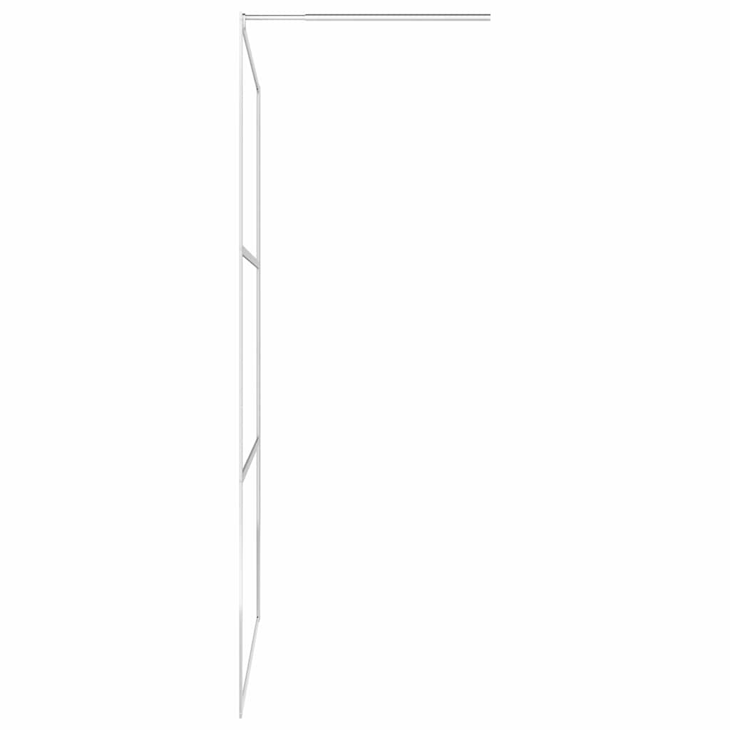vidaXL Duschvägg med klart ESG-glas 90x195 cm