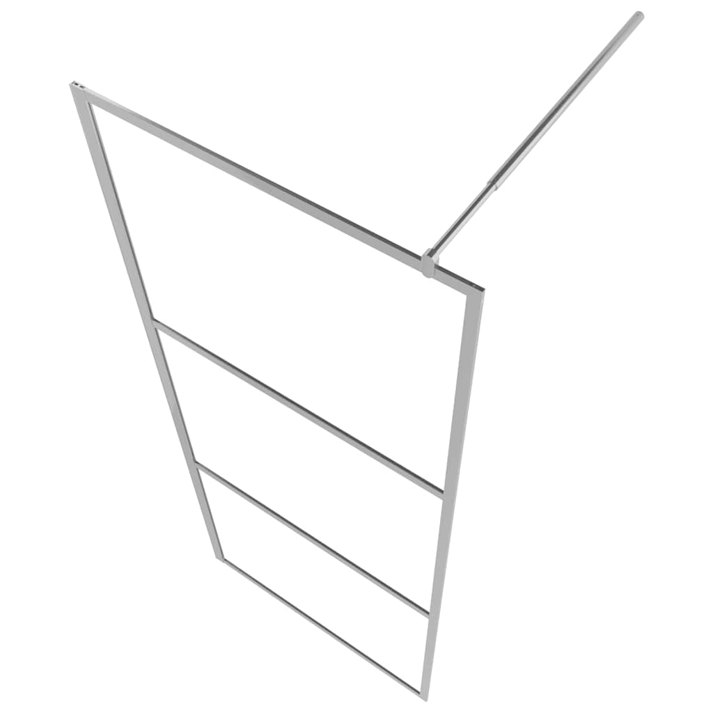 vidaXL Duschvägg med halvfrostat ESG-glas 80x195 cm
