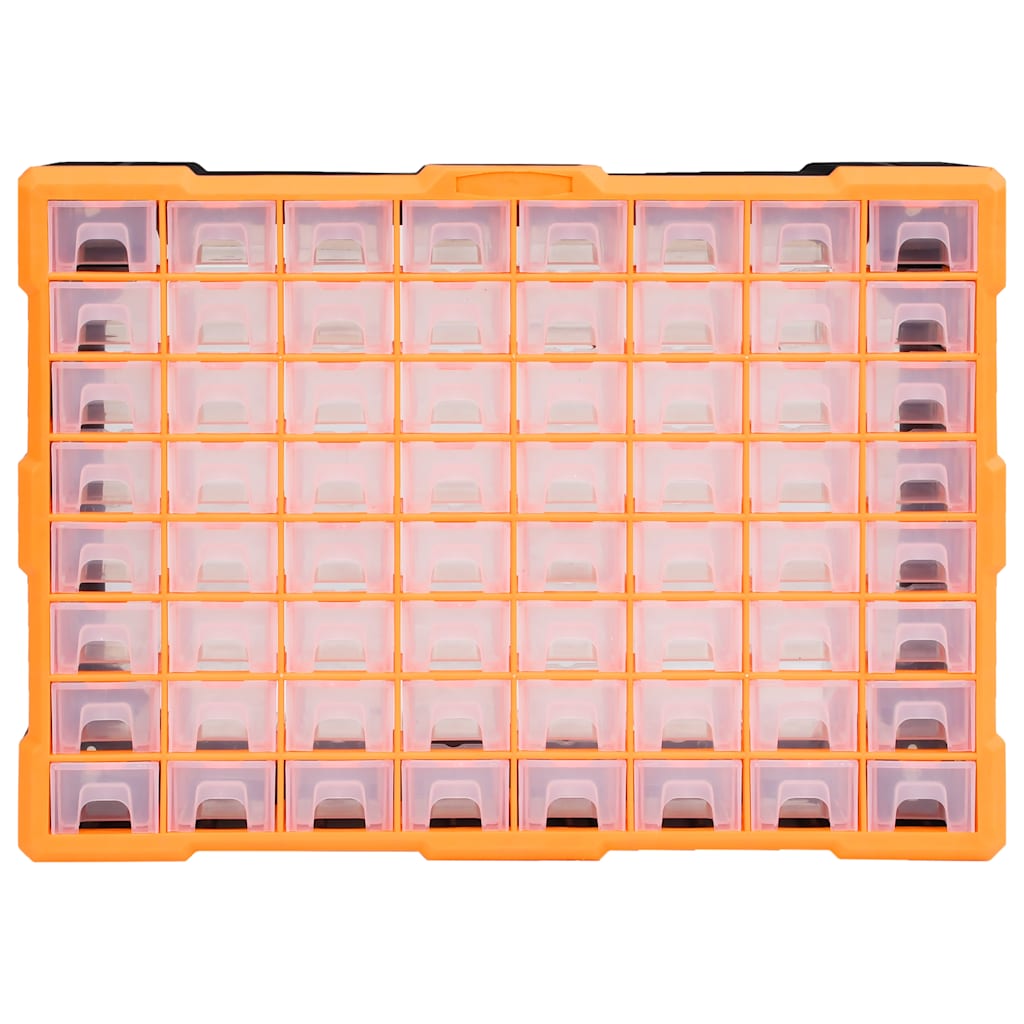 vidaXL Sortimentskåp med 64 lådor 52x16x37,5 cm