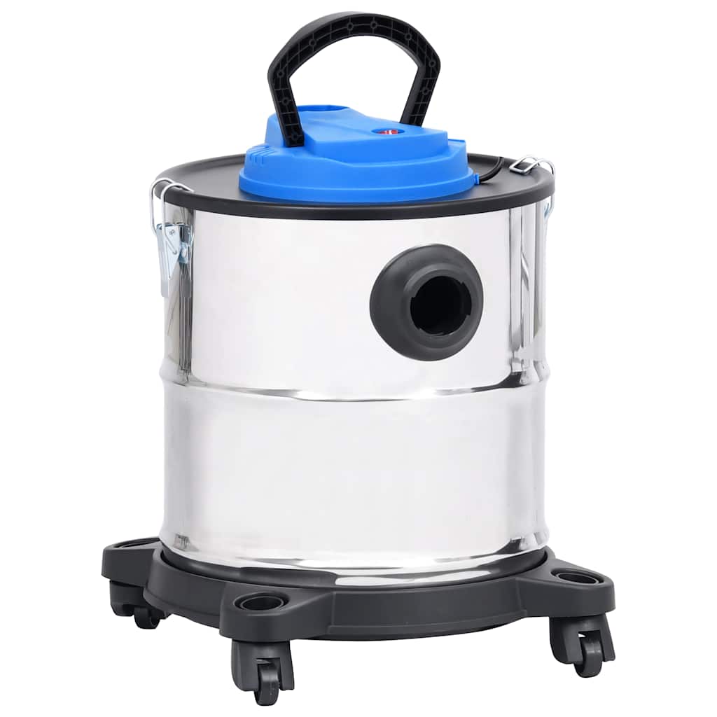 vidaXL Asksug med HEPA-filter 1200 W 20 L rostfritt stål