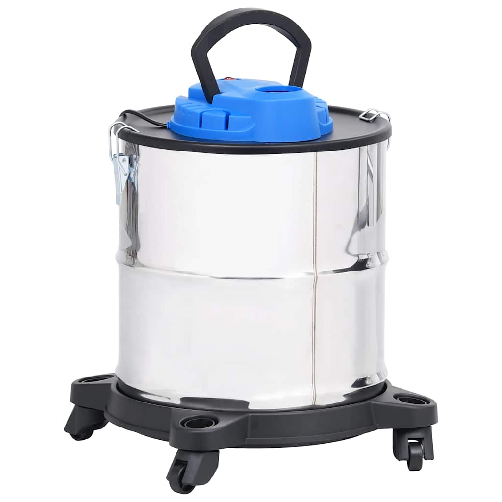 vidaXL Asksug med HEPA-filter 1200 W 20 L rostfritt stål