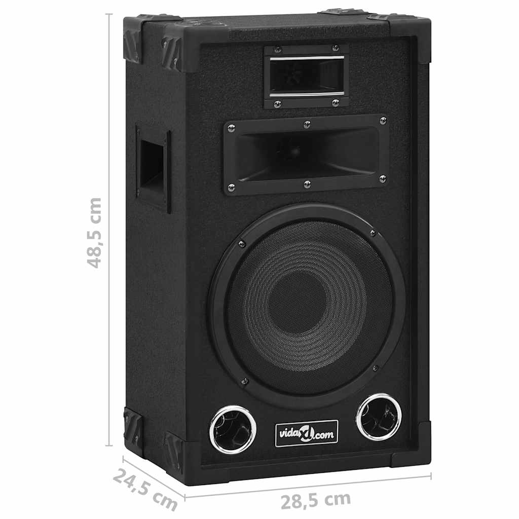 vidaXL Passiva PA-högtalare 2 st 800 W svart