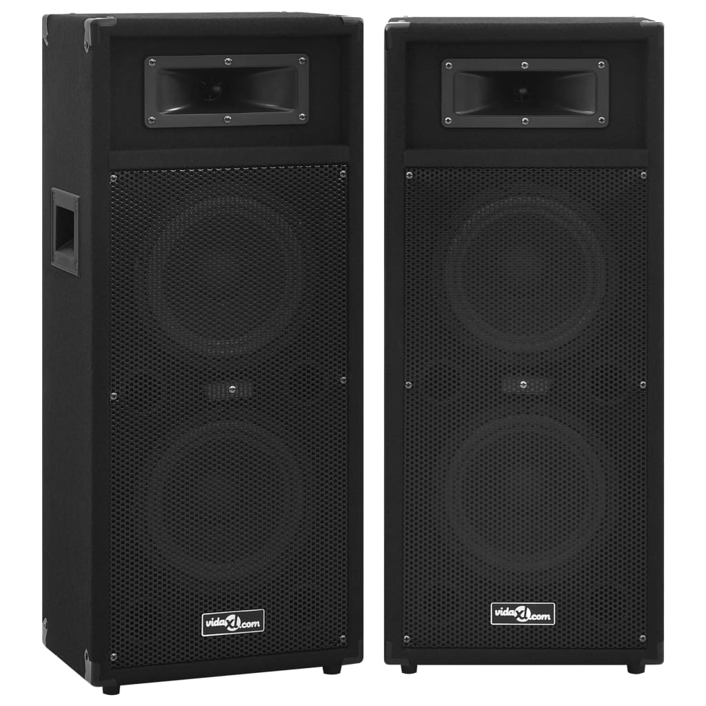 vidaXL Passiva PA-högtalare 2 st 1000 W svart
