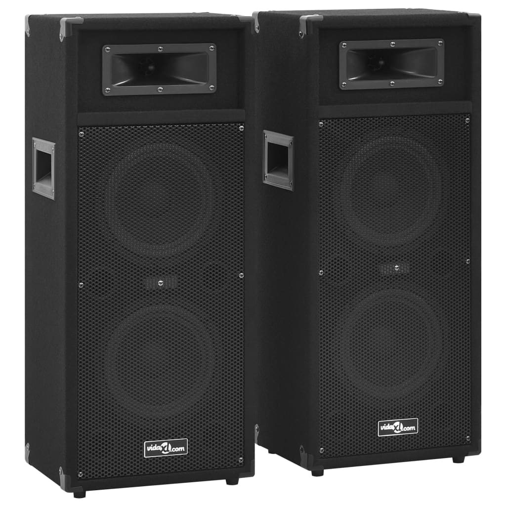 vidaXL Passiva PA-högtalare 2 st 1000 W svart