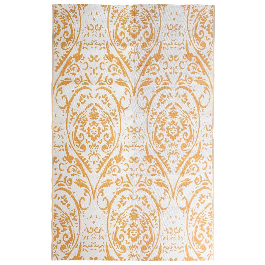 vidaXL Utomhusmatta ARAKIL orange och vit 190x290 cm PP