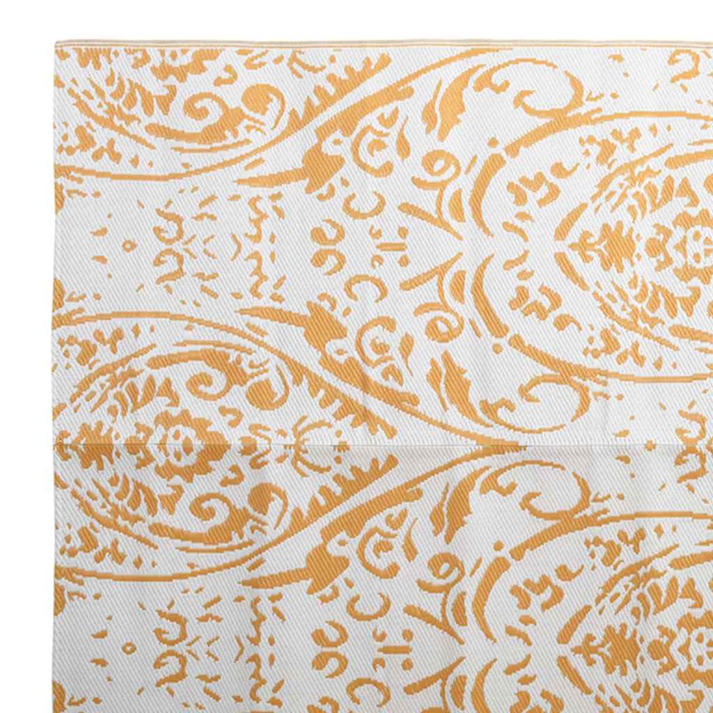 vidaXL Utomhusmatta ARAKIL orange och vit 190x290 cm PP