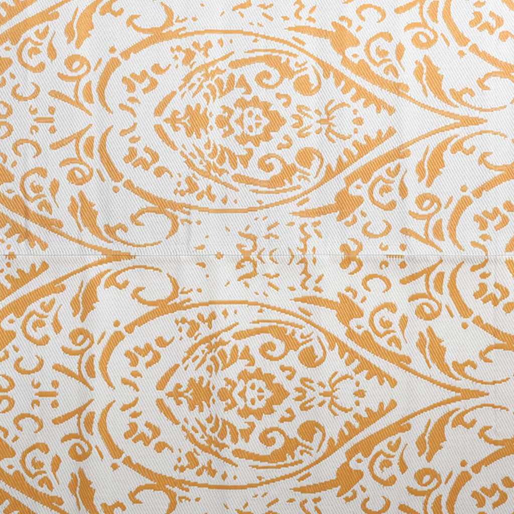 vidaXL Utomhusmatta ARAKIL orange och vit 190x290 cm PP