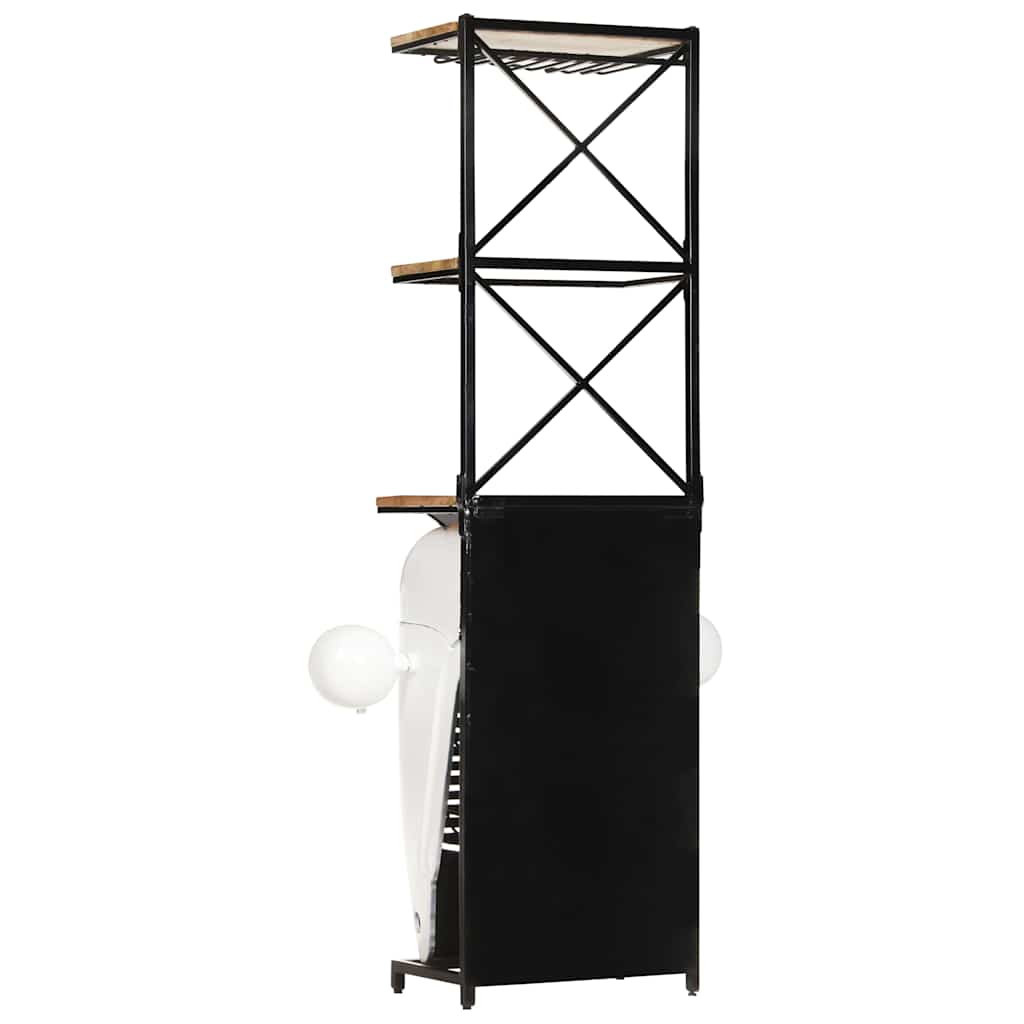 vidaXL Vinhylla traktor vit 49x31x172 cm grovt mangoträ