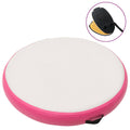 vidaXL Uppblåsbar gymnastikmatta med pump 100x100x10 cm PVC rosa